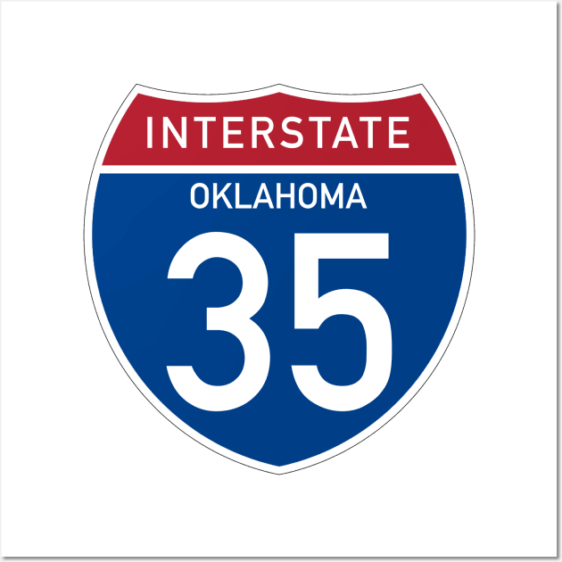 Interstate 35 - Oklahoma Wall Art by Explore The Adventure